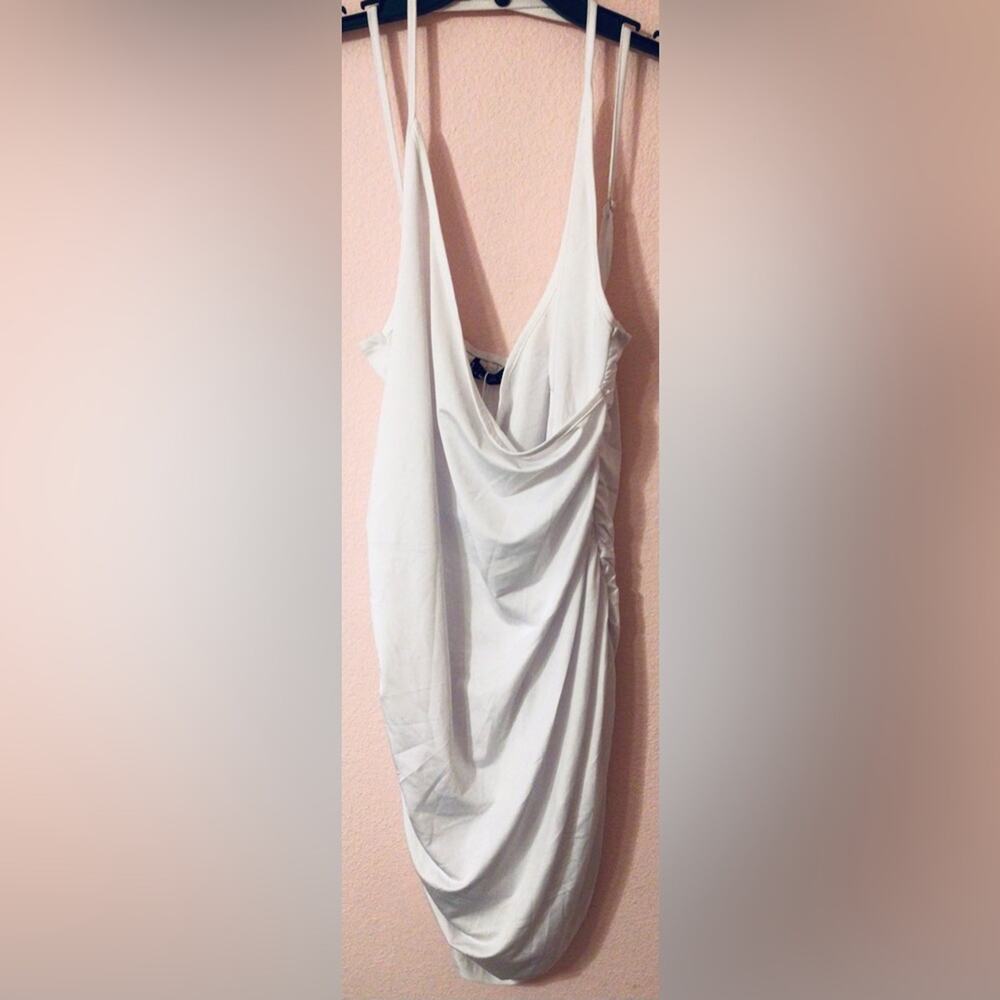 NWT Just Quella Body-con white Mini Dress size medium